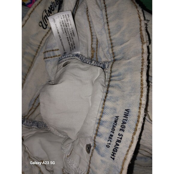 Women’s Universal Thread Stonewashed Blue Jeans Vintage Straight Size 0/25R - Picture 6 of 7